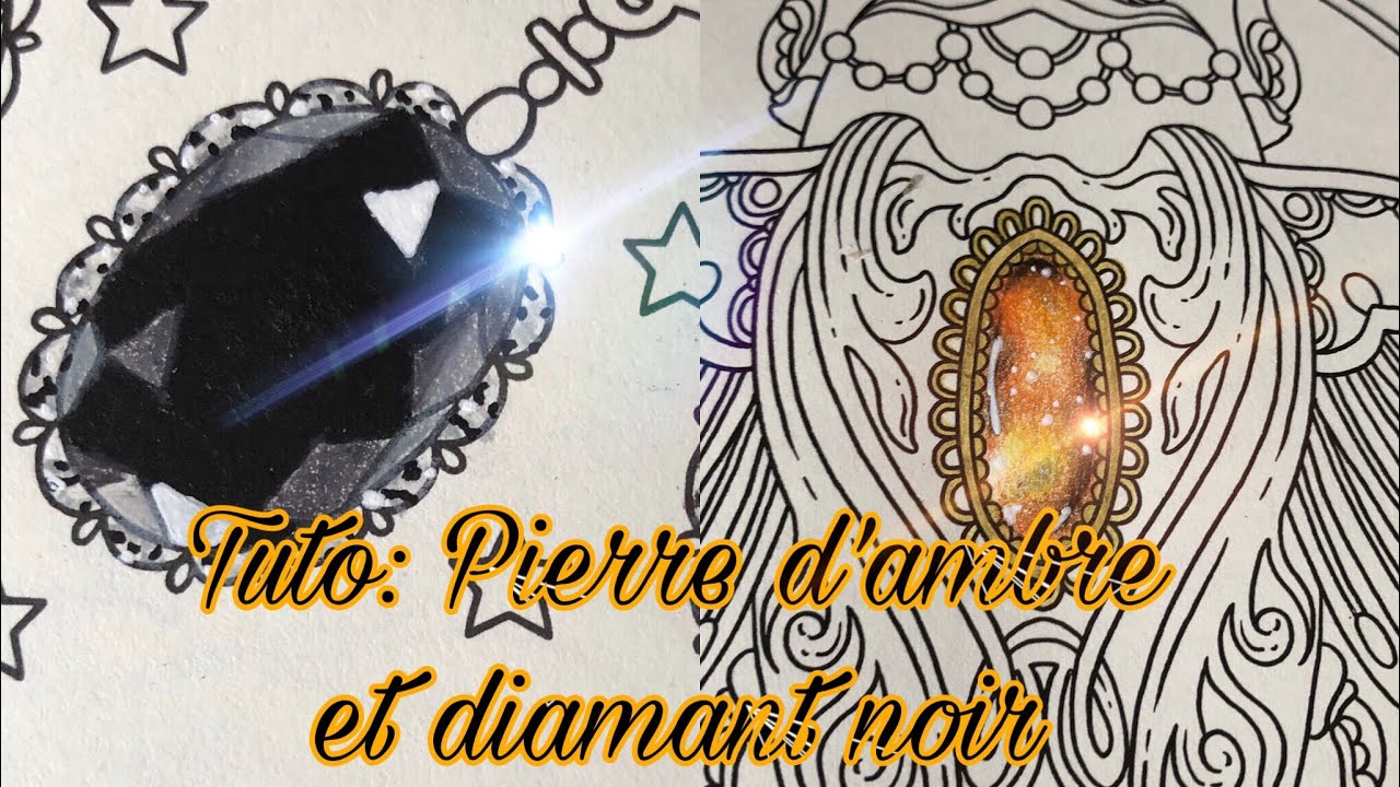 Tutoriel/ technique : Pierre d’ambre et Diamant noir