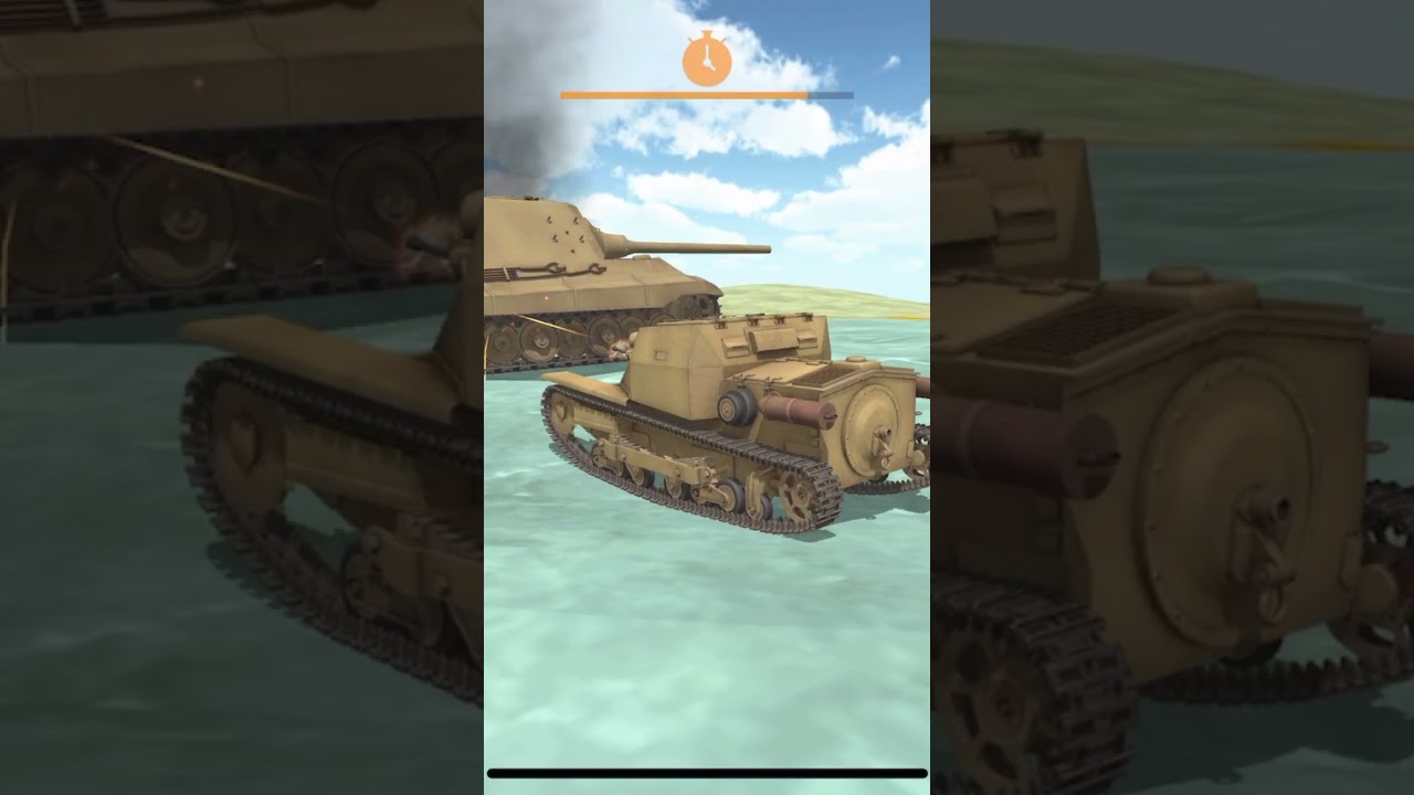 CV33 VS Tank Destroyer in tank physics 3