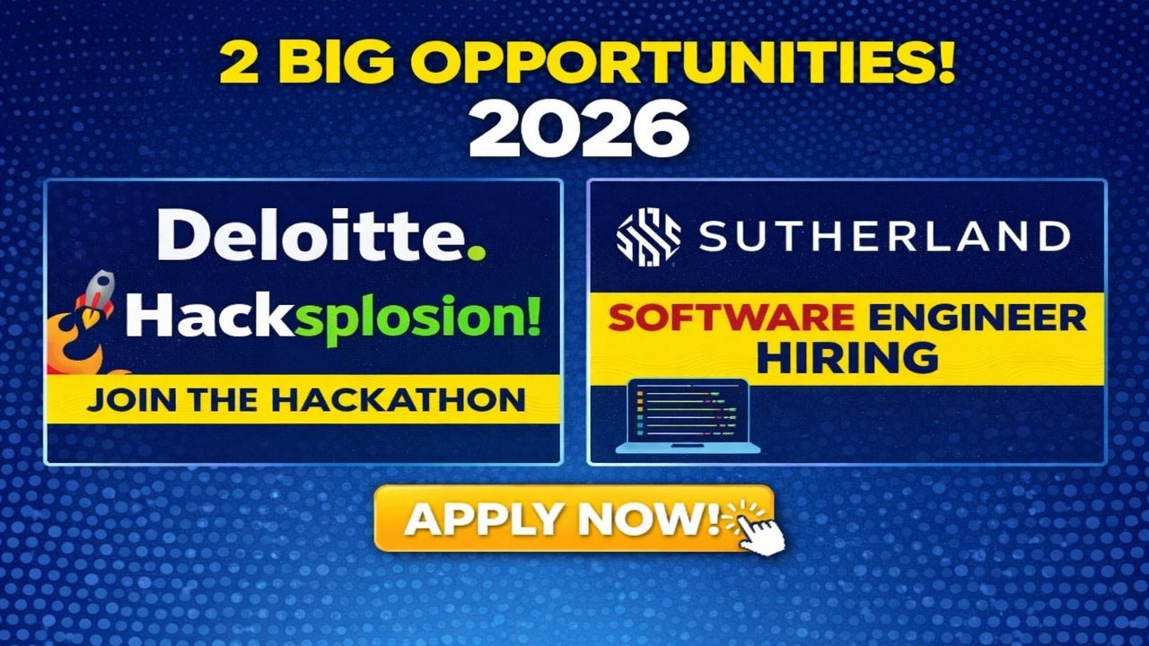 Off Campus Freshers Hiring 2025 & 2026 Batch + Hackathon Opportunity | Apply Now 🚀