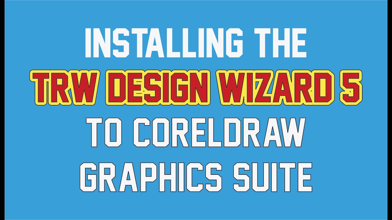 Установка панели инструментов TRW Design Wizard 5 в CorelDRAW