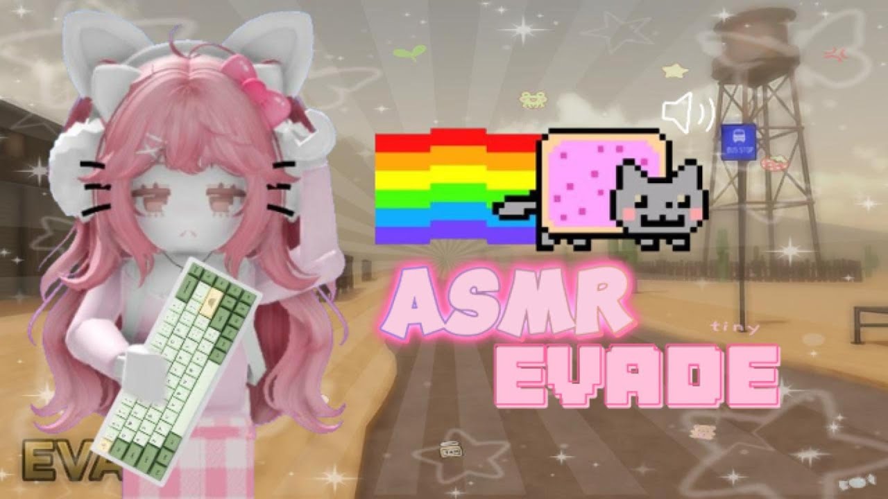 ˗ˏˋ  ROBLOX Evade but it's keyboard asmr ˎˊ˗ ♡