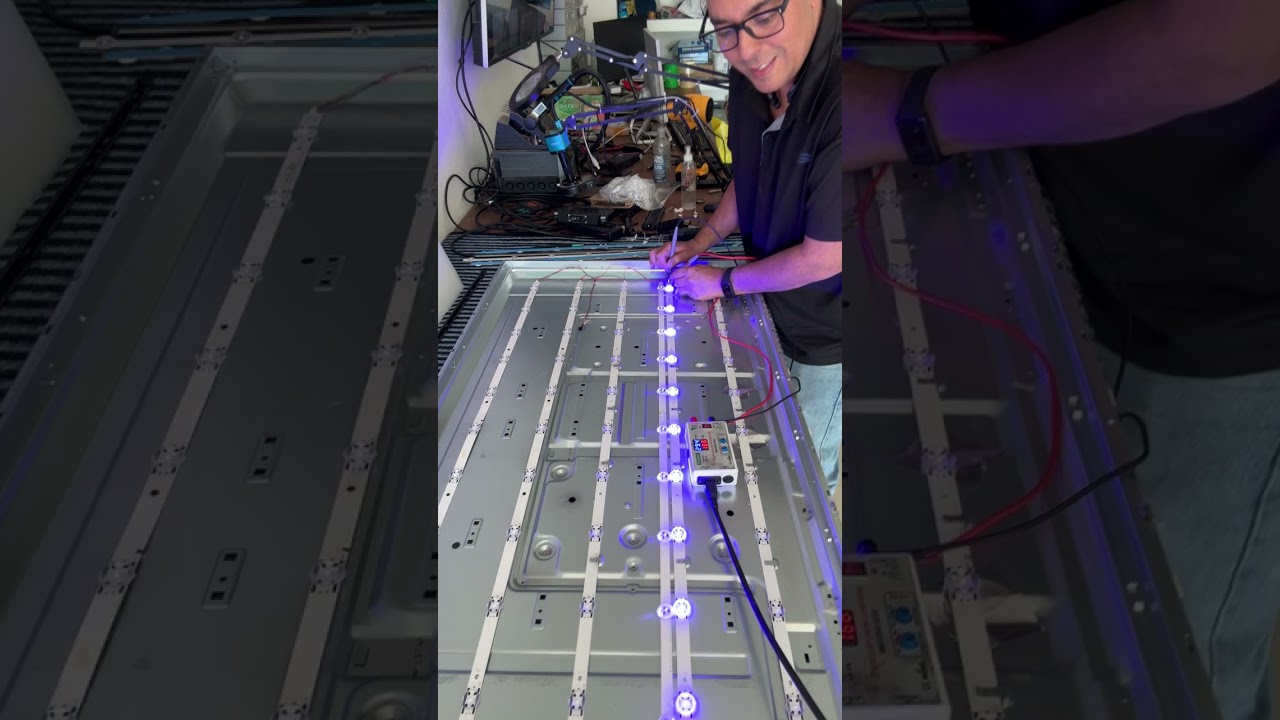 REVISIÓN, DIAGNÓSTICO Y REPARACIÓN DE PANTALLA DE TV HISENSE 50R6DM CON 2 FALLAS, BOTONERA Y LEDS.