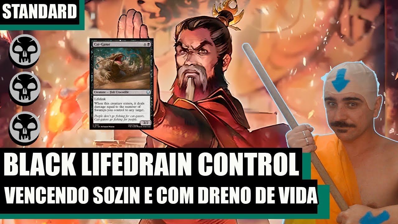 DRENO DE VIDA ABSURDO DE AVATAR THE LAST AIRBENDER - MONO BLACK CONTROL  - MTG STANDARD TLA