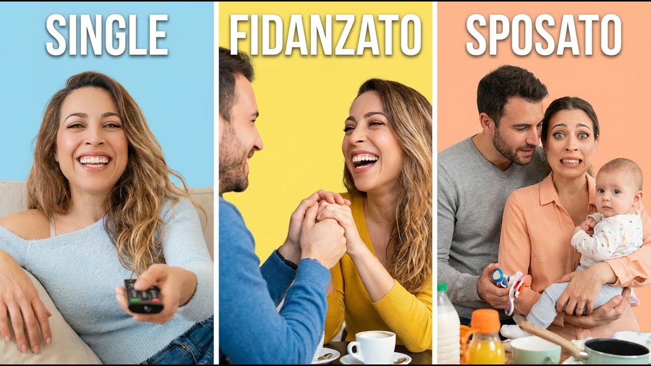 Single vs Fidanzato vs Sposato 🤣#ironia #gianlucadeangelis #onlyfun #ridere #humor #videodivertenti