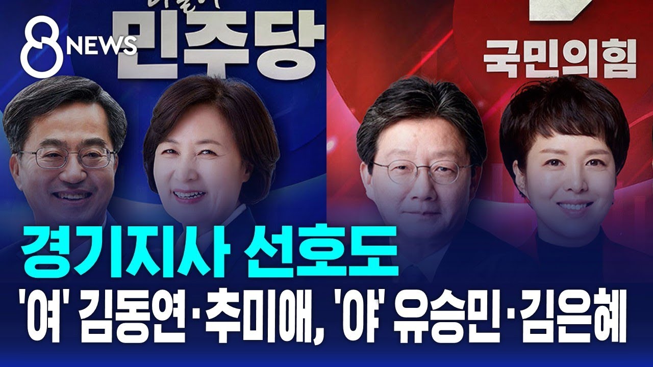 [여론조사] 경기지사 선호도…'여' 김동연·추미애, '야' 유승민·김은혜 / SBS 8뉴스