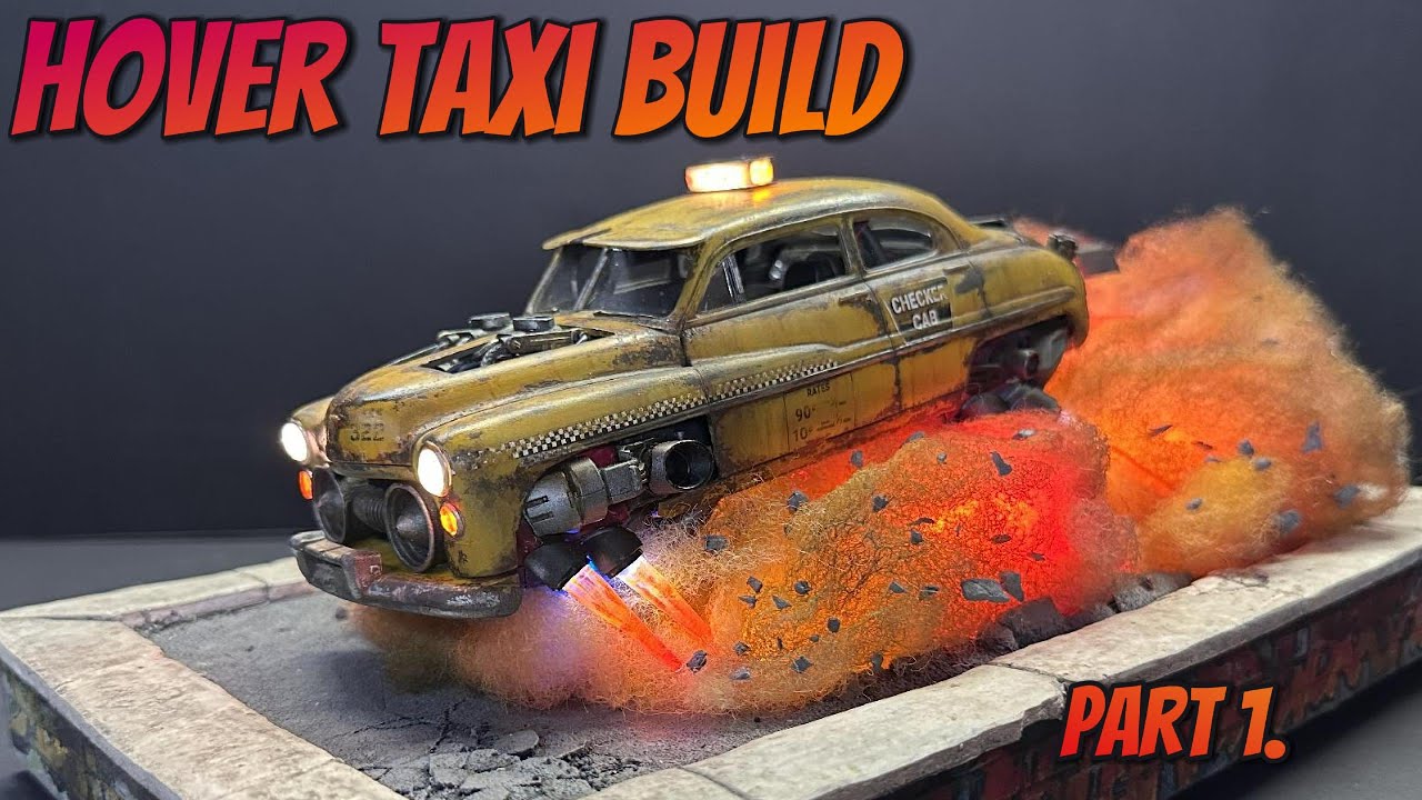 Hover Taxi Build Step-by-Step Part 1 #scratchbuild #scalemodel #led