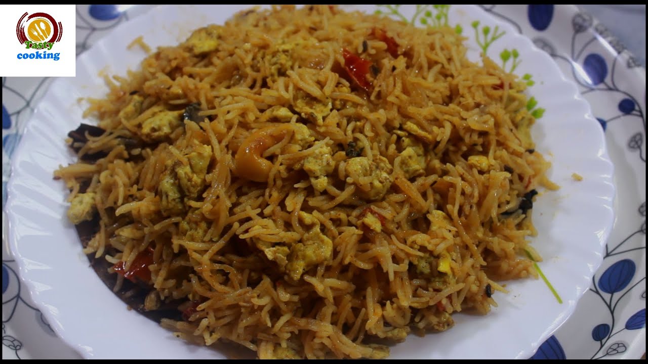 scrambled egg biryani/egg rice recipe/egg recipes/egg pulao/muttai sadam