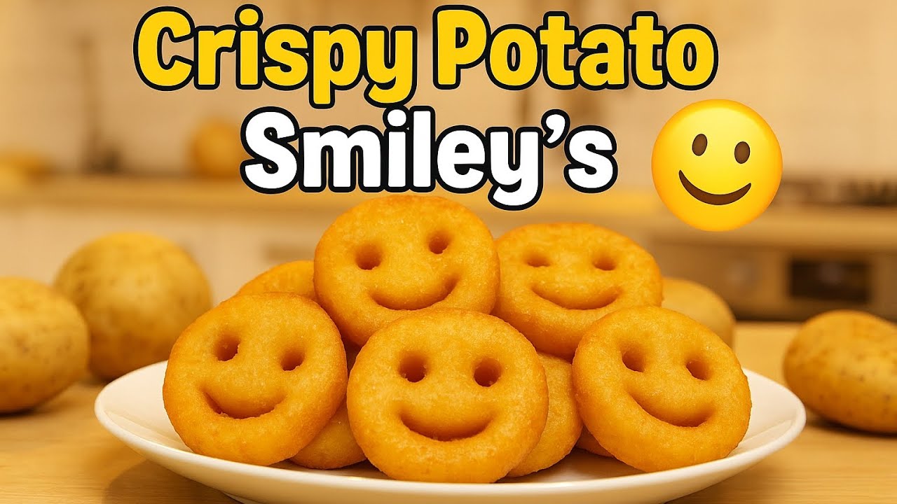 CRISPY POTATO SMILEY'S THAT'LL MAKE YOU SMILE! 😄 | FUN RECIPE