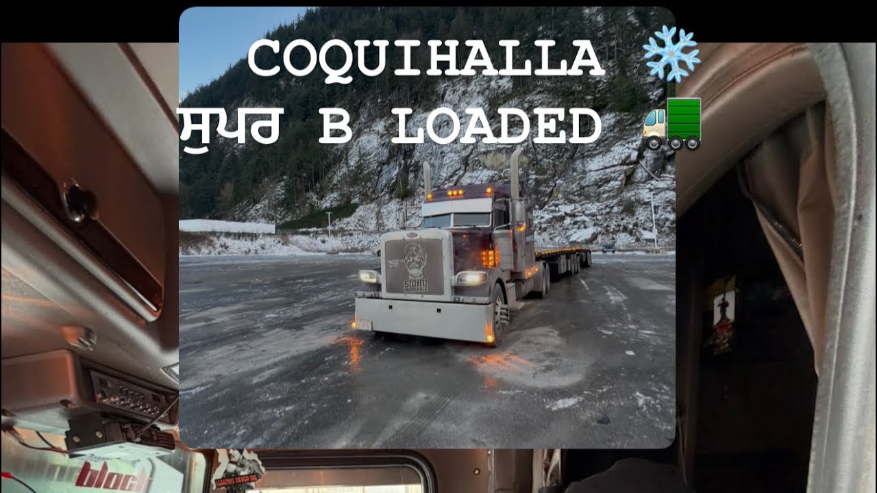 Driving a Peterbilt 389 ❄️🚛 | Loaded Super B Truck | Edmonton to BC