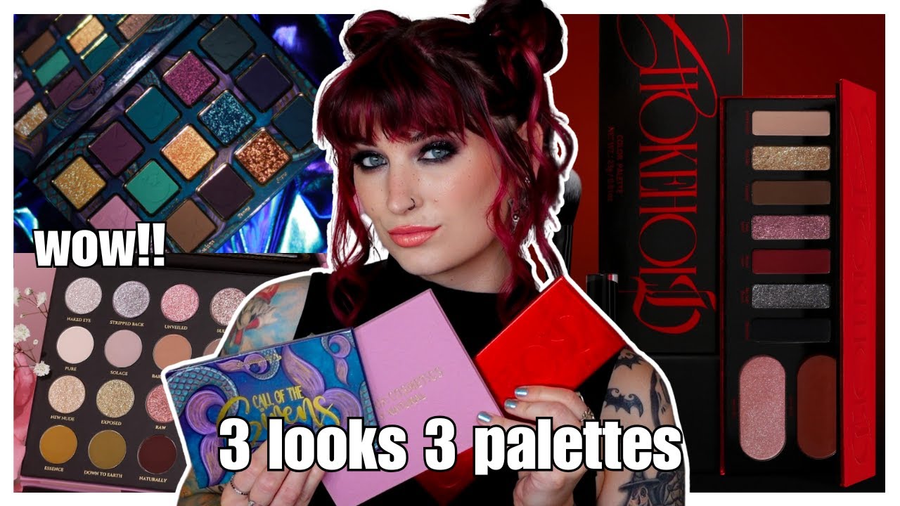 3 looks 3 paletes! | call of the sirens, nearly natural, chokehold