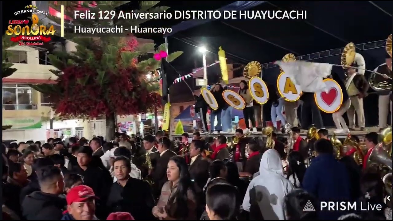 La ISSA Súper Sonora Acollina - Mix Chacranegro , Morenada, Santiago en Huayucachi 2025