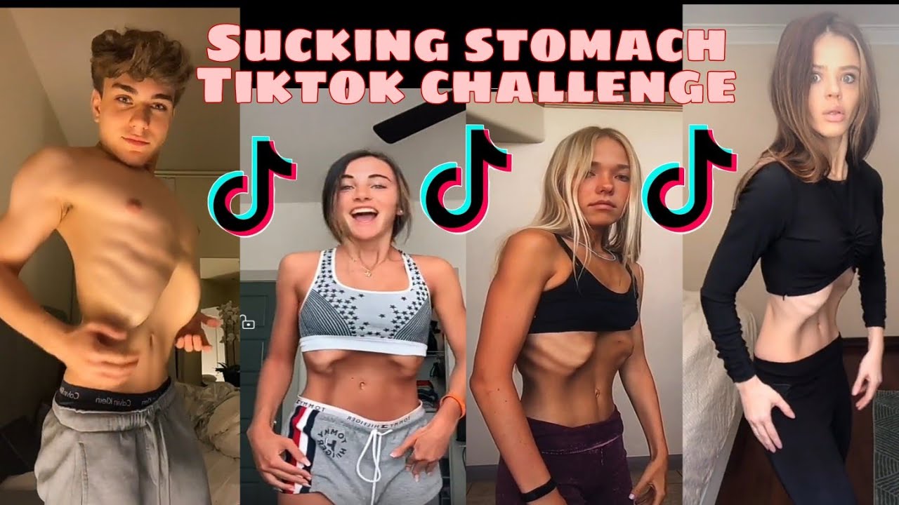 Sucking Stomach Tiktok Challenge