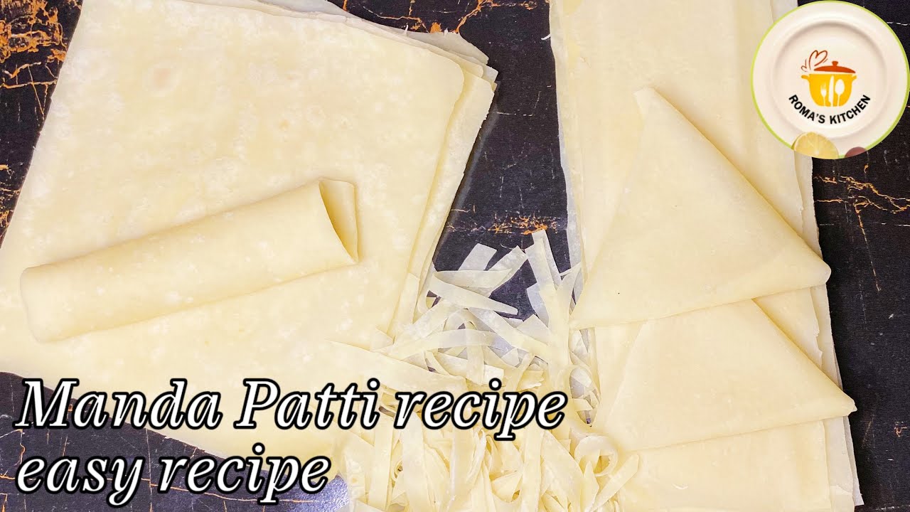 Manda Patti Recipe easy recipe/Frozen Samosa Patti roll patties bnane ka tarika@RomaKitchen-sn2gq