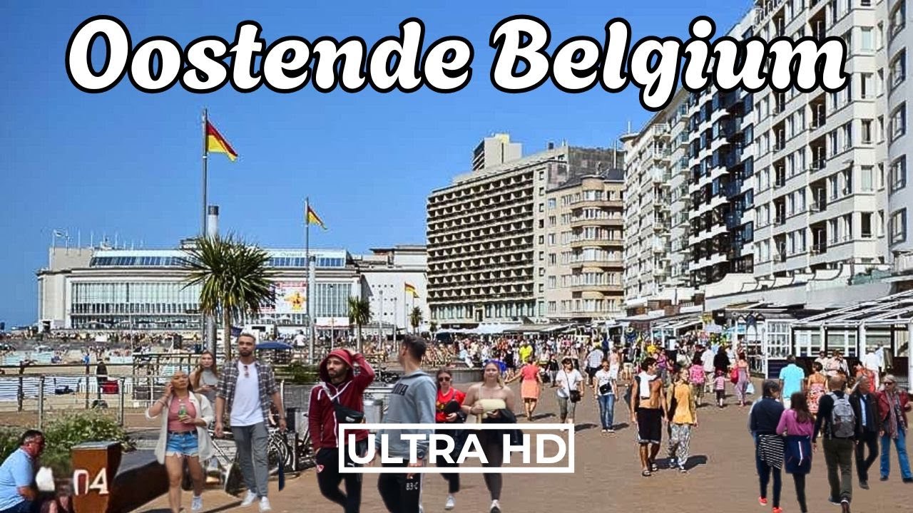 Oostende Belgium | Walking in Ostend Beach | The Beauty of Oostende 4K