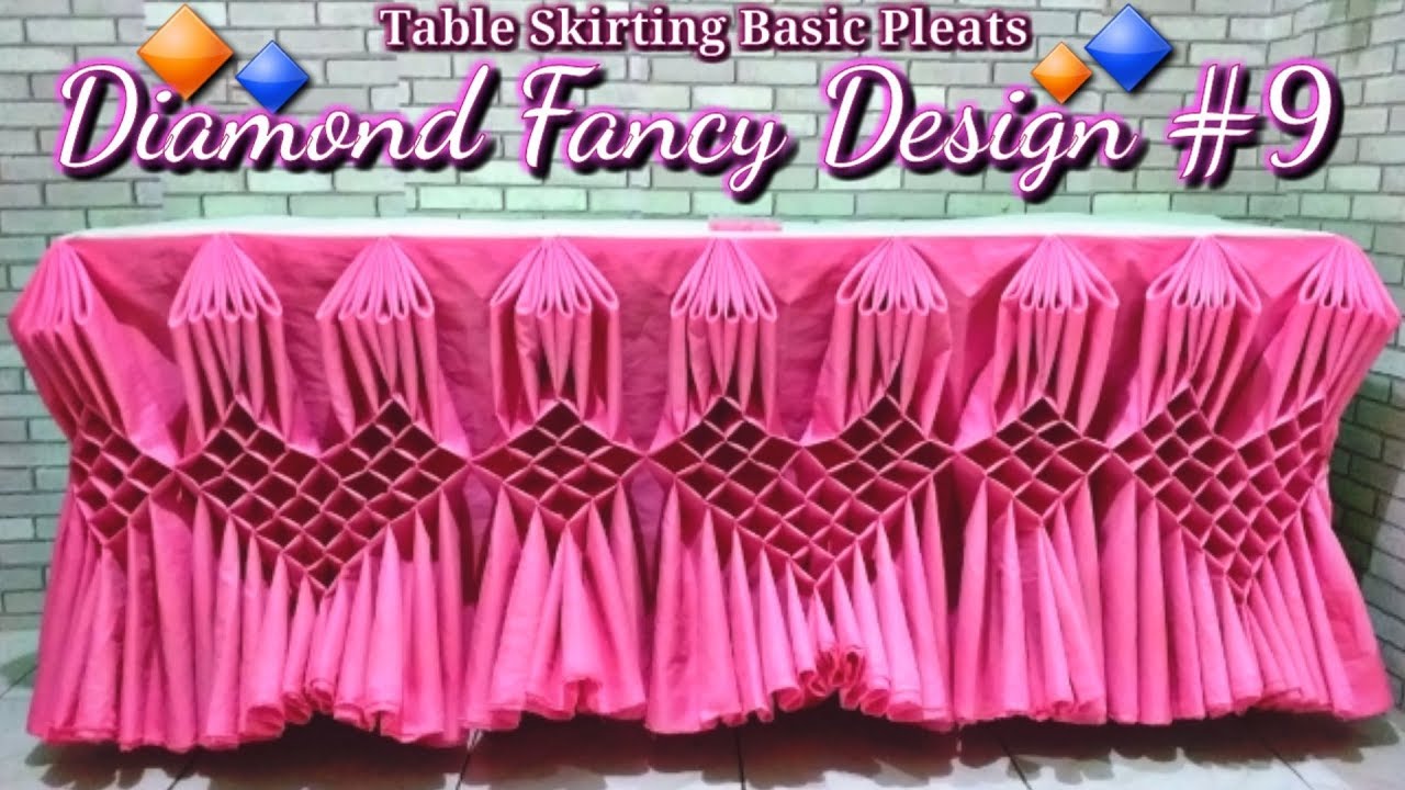 Diamond Fancy Design #9 |Table skirting Diamond Design |Rose Design |Butterfly, heart design