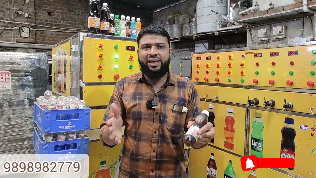 Soda Bottling Plant || 1 मिनिट में 10 में बोतल का प्रोडशन || Soda Machine ||Soda  Pet Bottling Plant