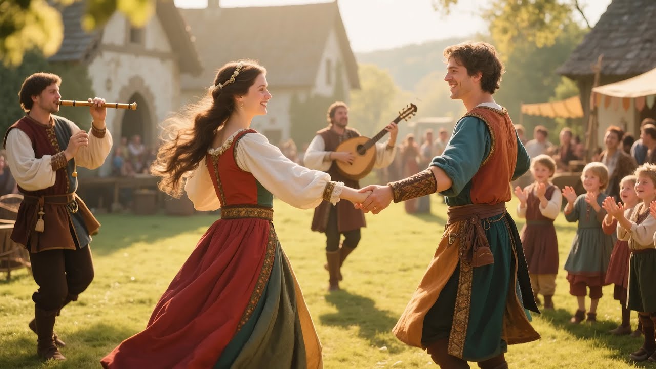 VILLAGE FAIR: AI Short Historical Film | Fair Day in a Medieval Village | Medieval Music