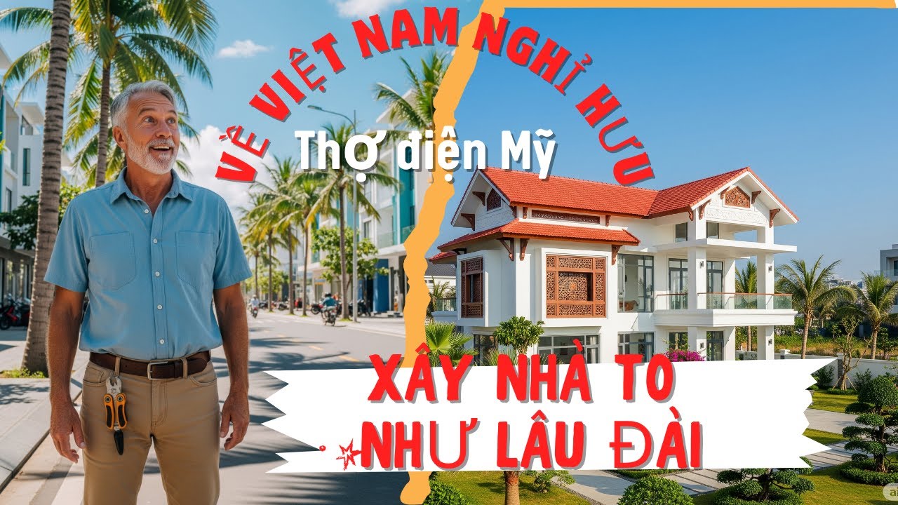 Về Việt Nam Nghỉ Hưu, Thợ Điện Mỹ Xây Nhà To Như Lâu Đài