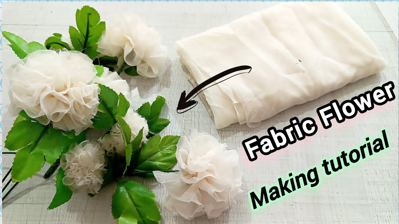 How to make Flowers with thin Fabric 🌸| Easy tutorial for beginners 