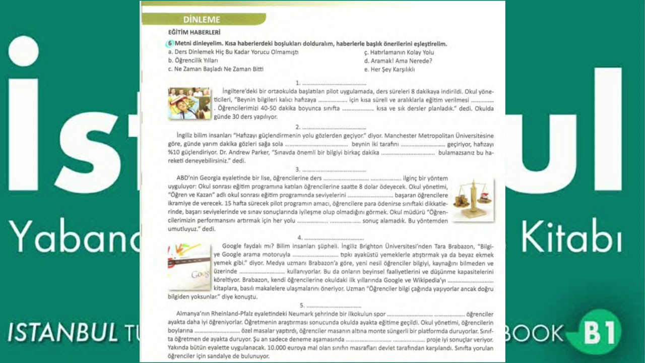 İstanbul B1 (Audio) - 11 EĞİTİM HABERLERİ (Page 62)