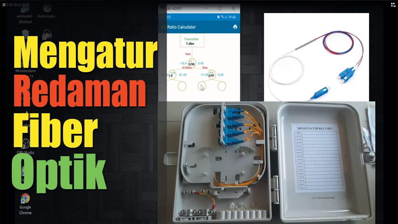 Cara Mengatur Redaman Fiber Optik FTTH Agar Internet Stabil