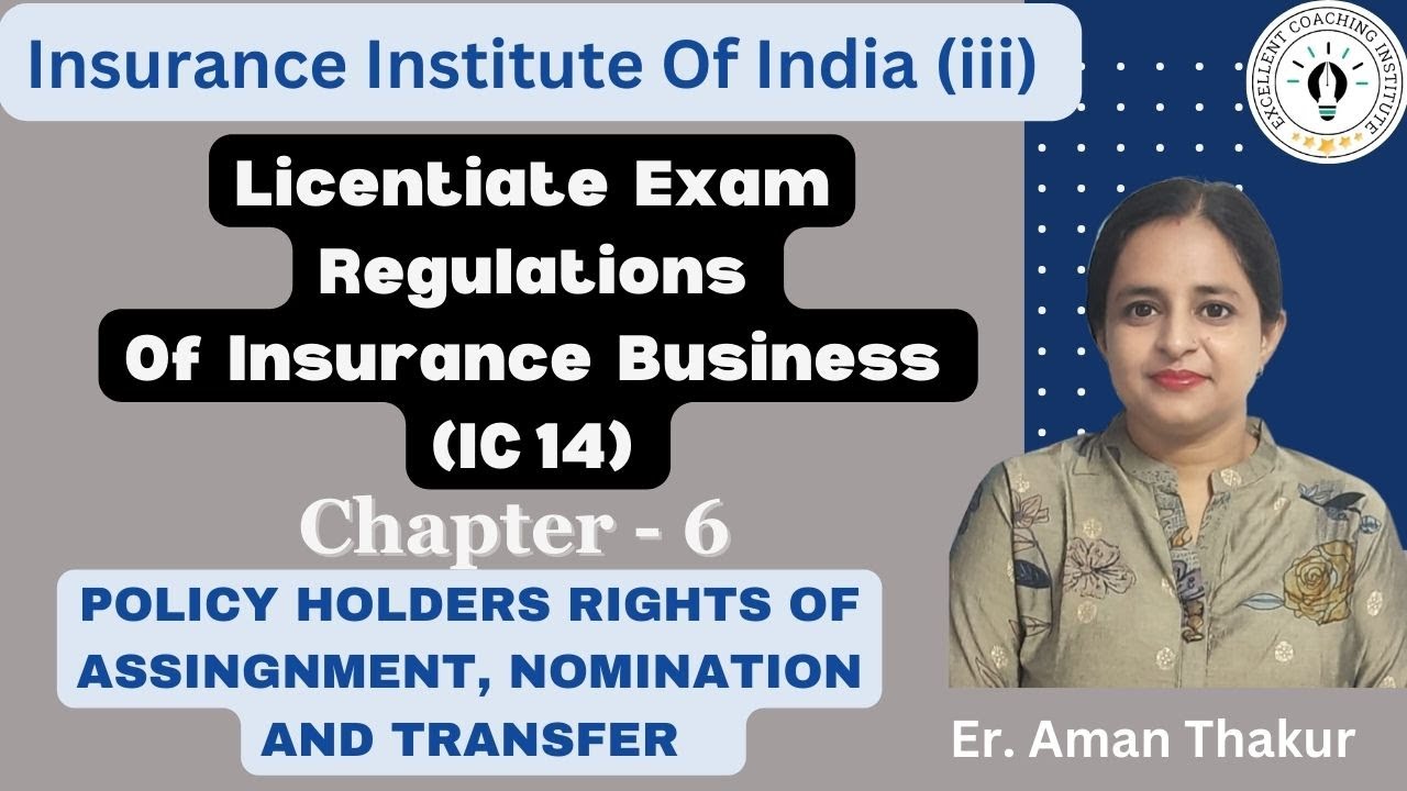 IC 14 | Regulations of Insurance Business | Chapter- 6|Licentiate Exam| iii Exam| Er. Aman Thakur|