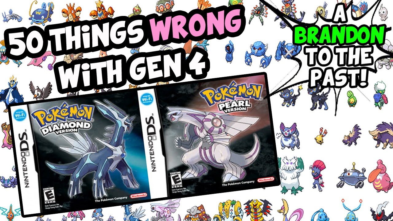 50 ошибок в Pokemon Diamond Pearl и Platinum (поколение 4)