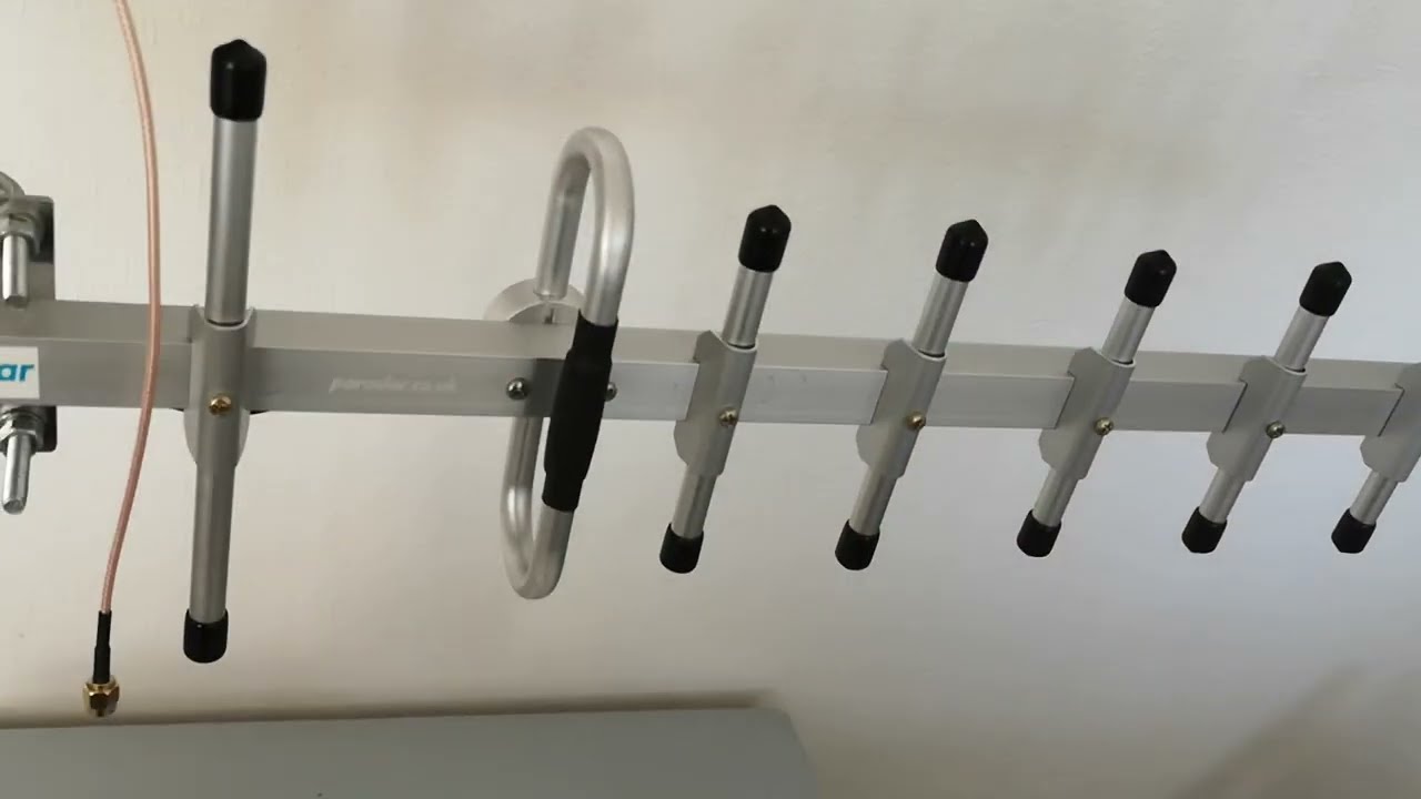 Paradar 12.5dBi Yagi antenna compared to McGill Microwave 10dBi panel antenna