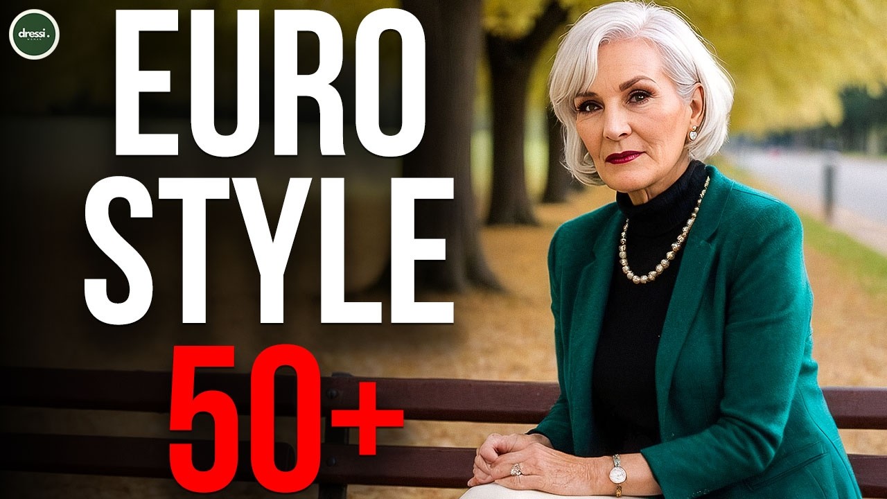 Европейский стиль одежды для женщин старше 50 лет в 2025 году