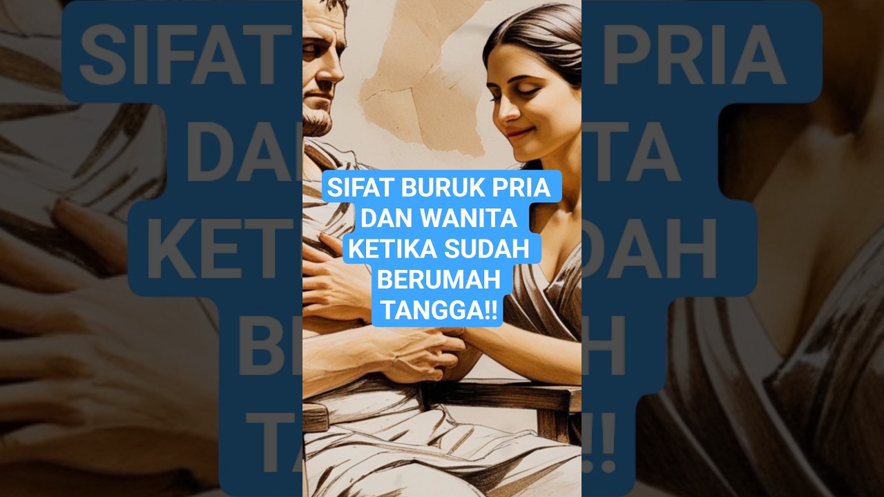 Sifat buruk pria dan wanita ketika berumahtangga. || Filsafat stoikisme. #sketsastoik #stoikisme