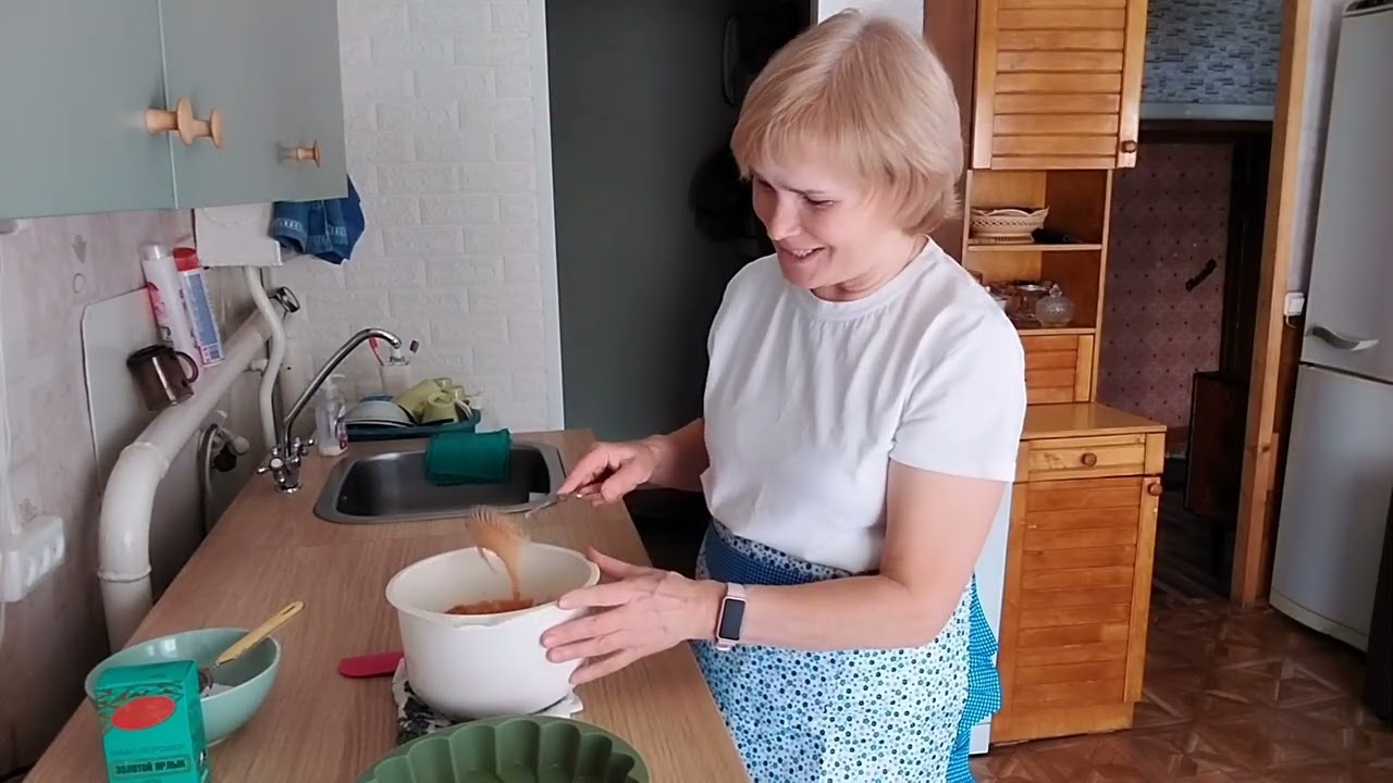 Нежнейший пирог к чаю//Тесто на кефире//Из города в деревн//