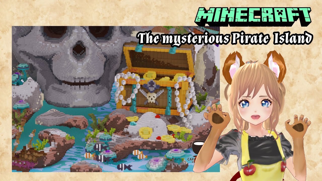 【Minecraft】海外コンテスト3位 謎めいた海賊の島を造形建築で作ってみたよ！”The mysterious pirate island”【マインクラフト】【Time lapse】