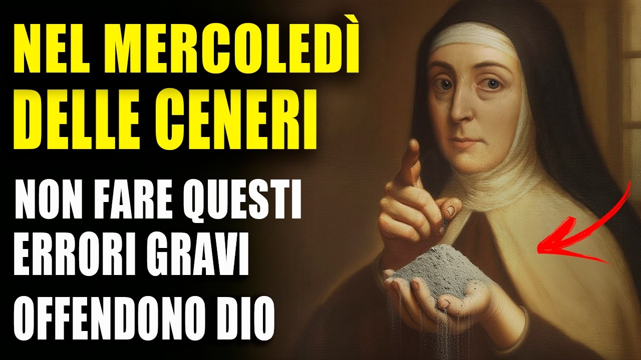 SANTA TERESA RIVELA: 3 ERRORI GRAVI CHE OFFENDONO DIO NEL MERCOLEDÌ DELLE CENERI