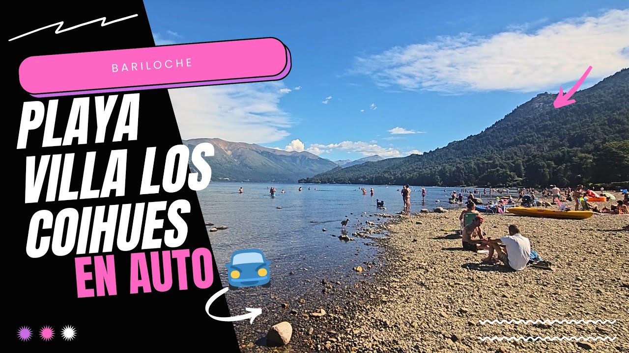 Playa Villa los Coihues en Bariloche - ¿Cómo ir en auto? - Las mejores playas de Bariloche 