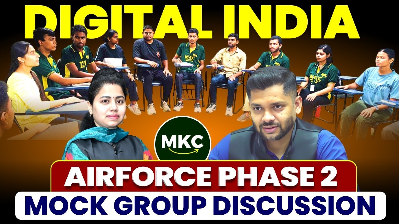 Airforce Phase 2 GD Topics | Digital India | Airforce Phase 2 GD Practice | Phase 2 Preparation
