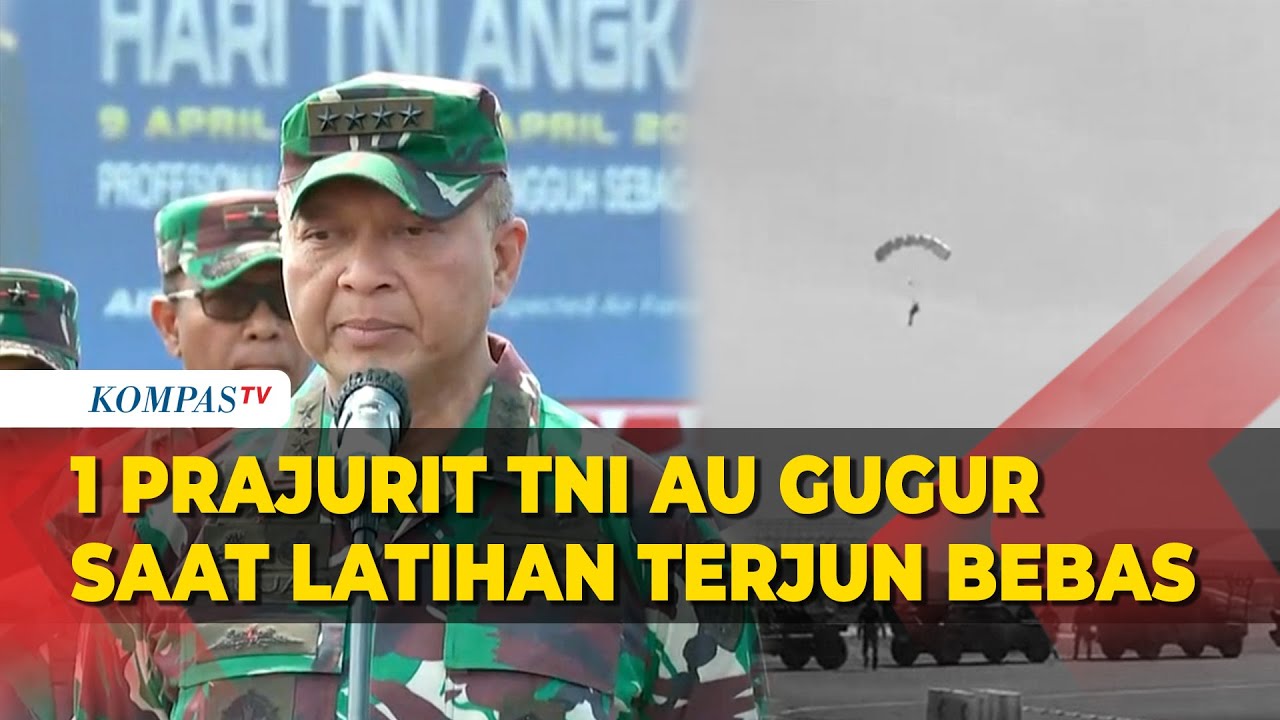 Latihan Terjun Bebas,  Seorang Prajurit TNI AU Gugur