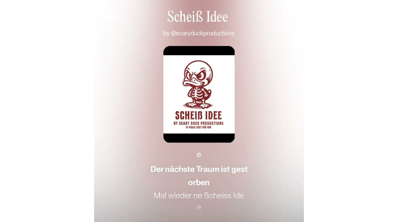 Scheiss Idee (Lyric Video)