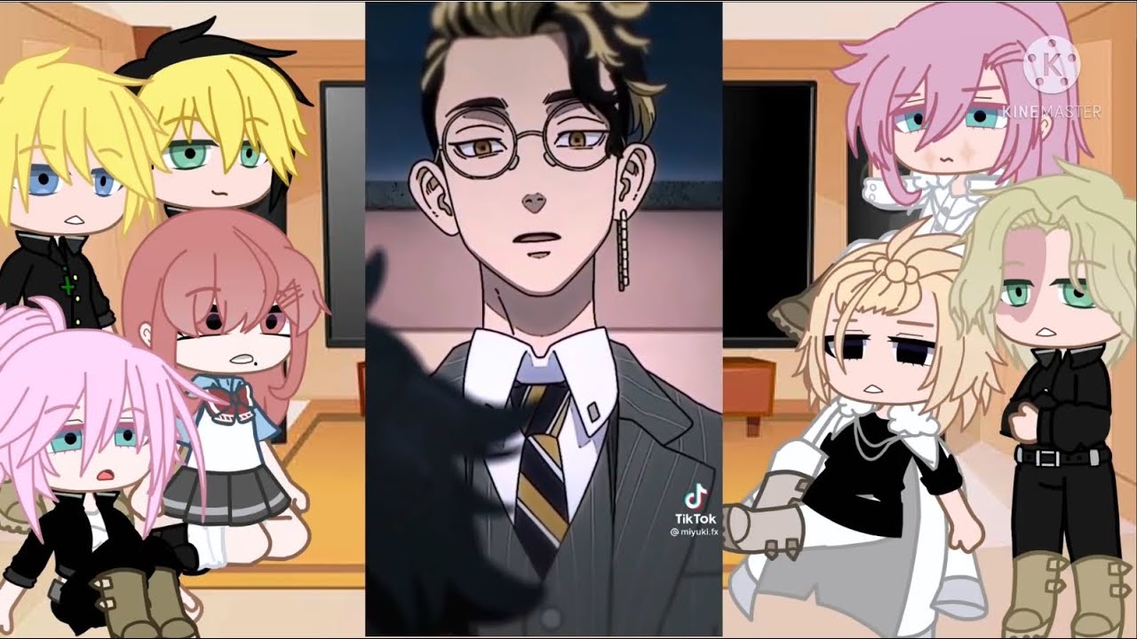 💥 TOP 3 ✨ Tokyo Revengers react to Kawaragi Senju, Takemichi, Tik Tok 💙 Gacha 💙 React Compilation