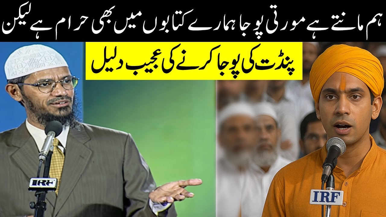 Hum Jante Hain Murti Puja Haram Hai | Hindu Pandit’s Question to Dr Zakir Naik