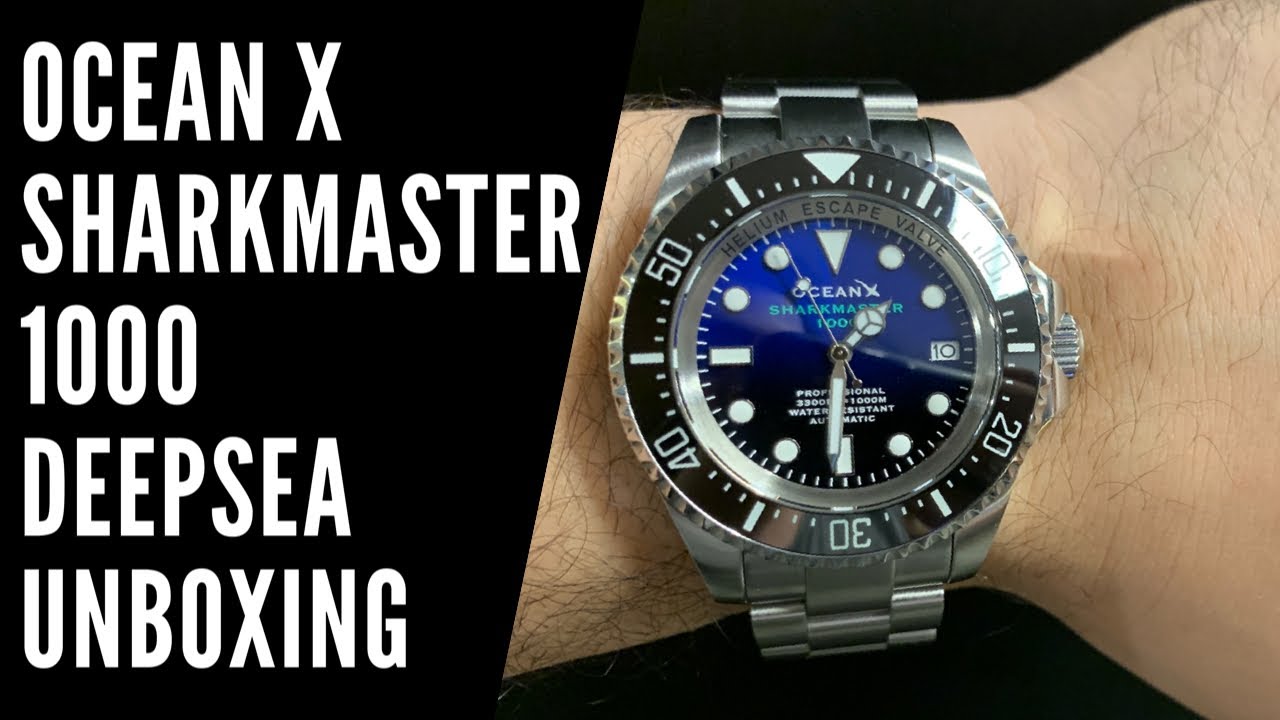 OceanX Sharkmaster 1000 SMS1012 | James Cameron Deepsea Rolex Homage | Unboxing