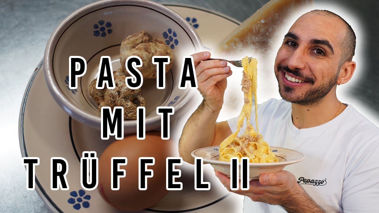 Cremige Trüffel-Pasta im Carbonara-Style & OHNE SAHNE