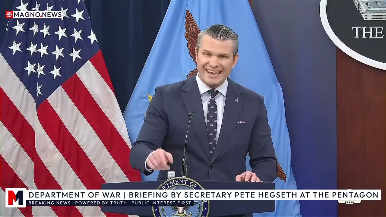 🇺🇸 Operation Epic Fury Update by WAR Secretary Pete Hegseth at The Pentagon [LIVE]
