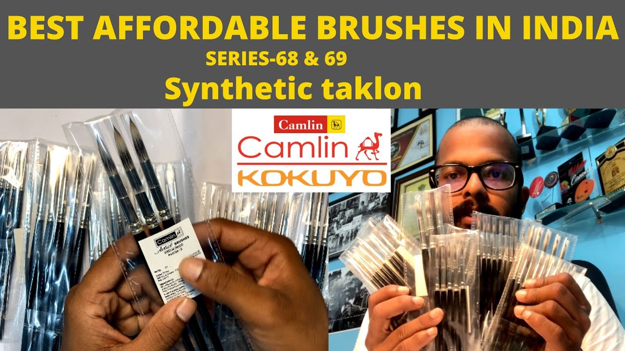 BEST BRUSHES IN INDIA FOR WATERCOLOUR PAINTING|| CAMLIN