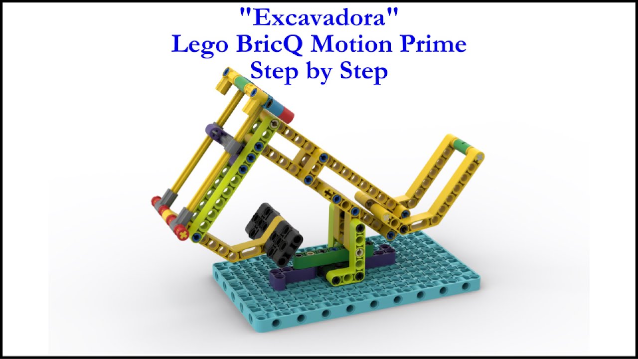Lego BricQ Motion Prime | Excavadora | Excavator | Step by Step ⚙️
