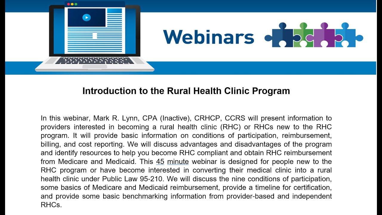 Introduction to the Rural Health Clinic Program by Healthcare Business Specialists on April 30, 2021