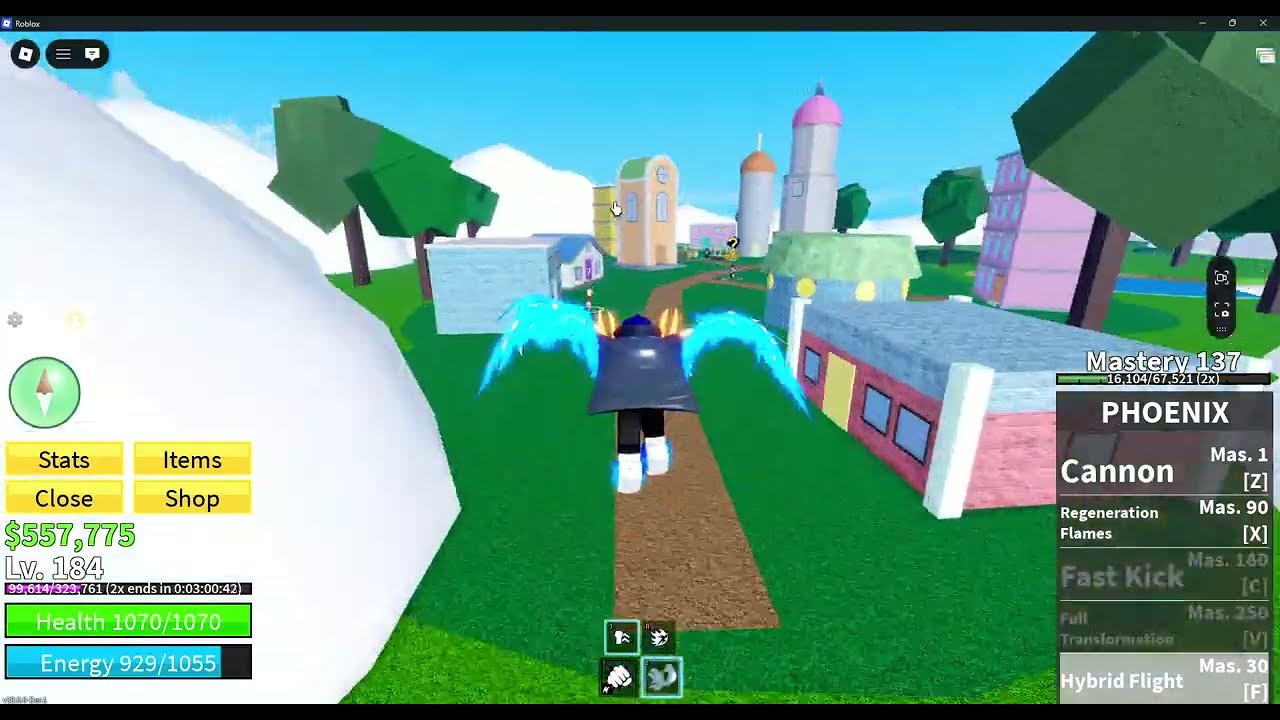 Grinding with Phoenix in Blox Fruits (part 10)