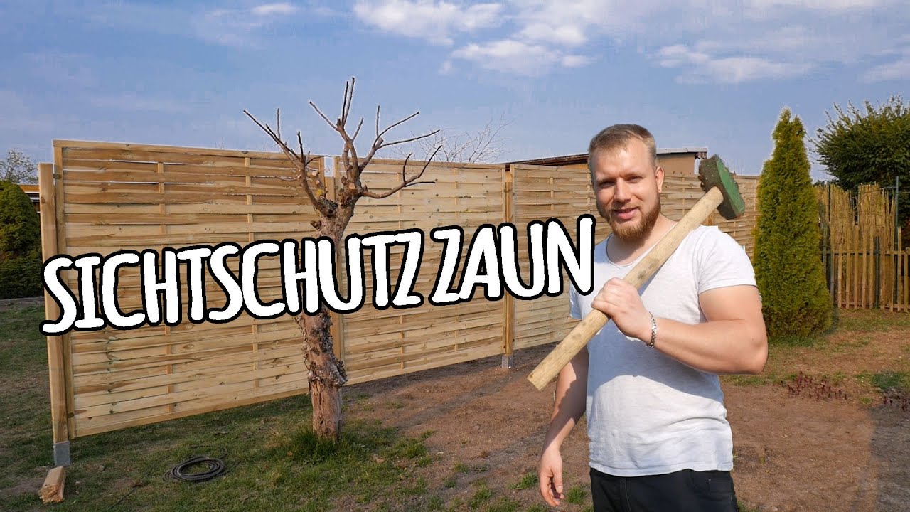 Sichtschutz Zaun aufstellen | !!!BESCHREIBUNG LESEN!!!  | #somach&acute;madas