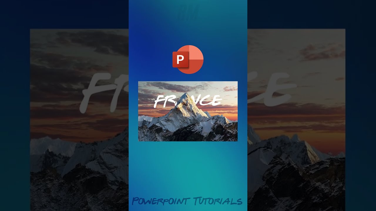 Create Animated Title Page in PowerPoint