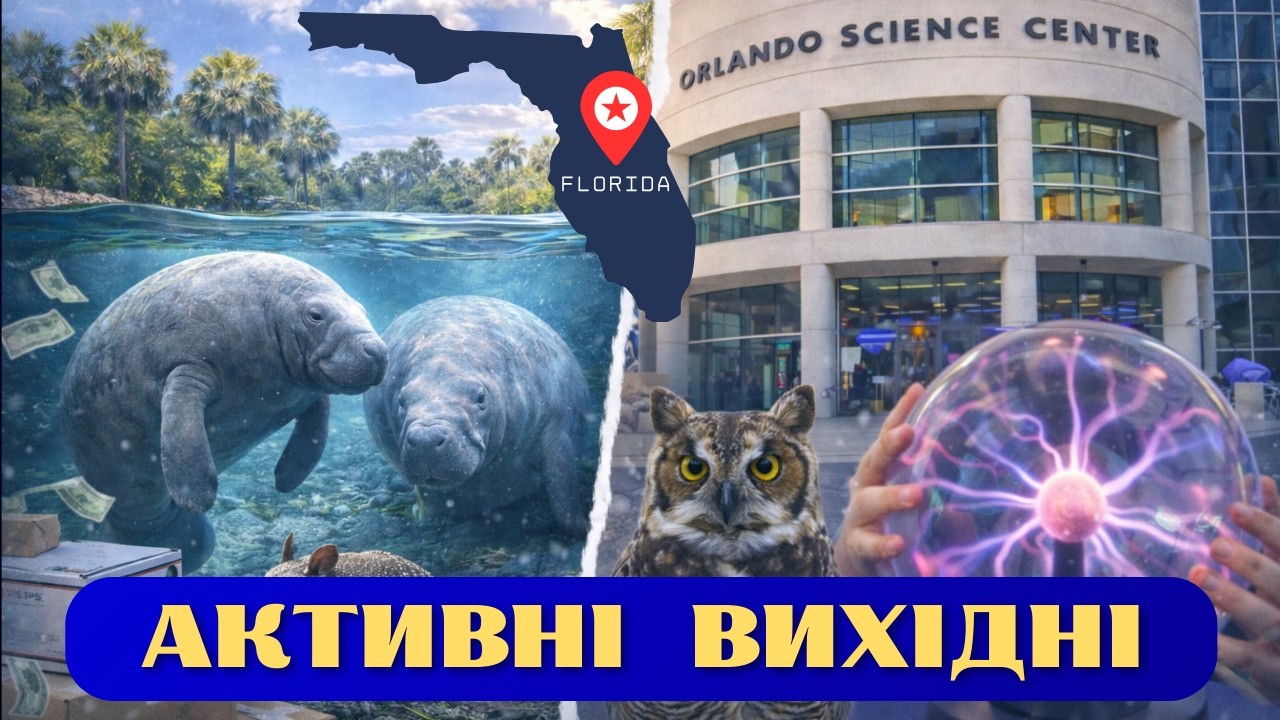 Чарівні вихідні у Флориді: ламантини, дика природа і Science Center в Орландо