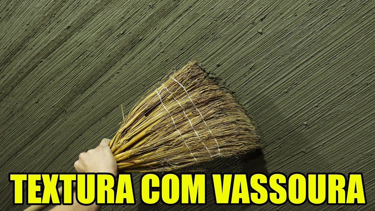 Textura com Vassoura de Palha - Faça você Mesmo